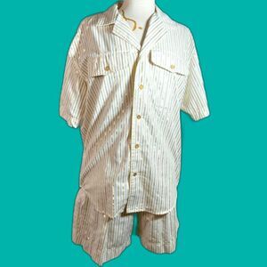 Liz Claiborne Shorts Set Petite 12 Vintage 90's 2 Piece Quiet Luxury Suit Set